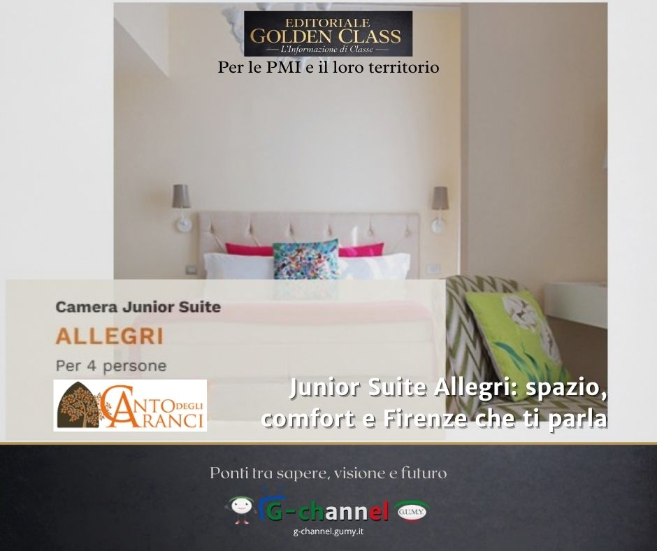 Junior Suite Allegri: spazio, comfort e Firenze che ti parla